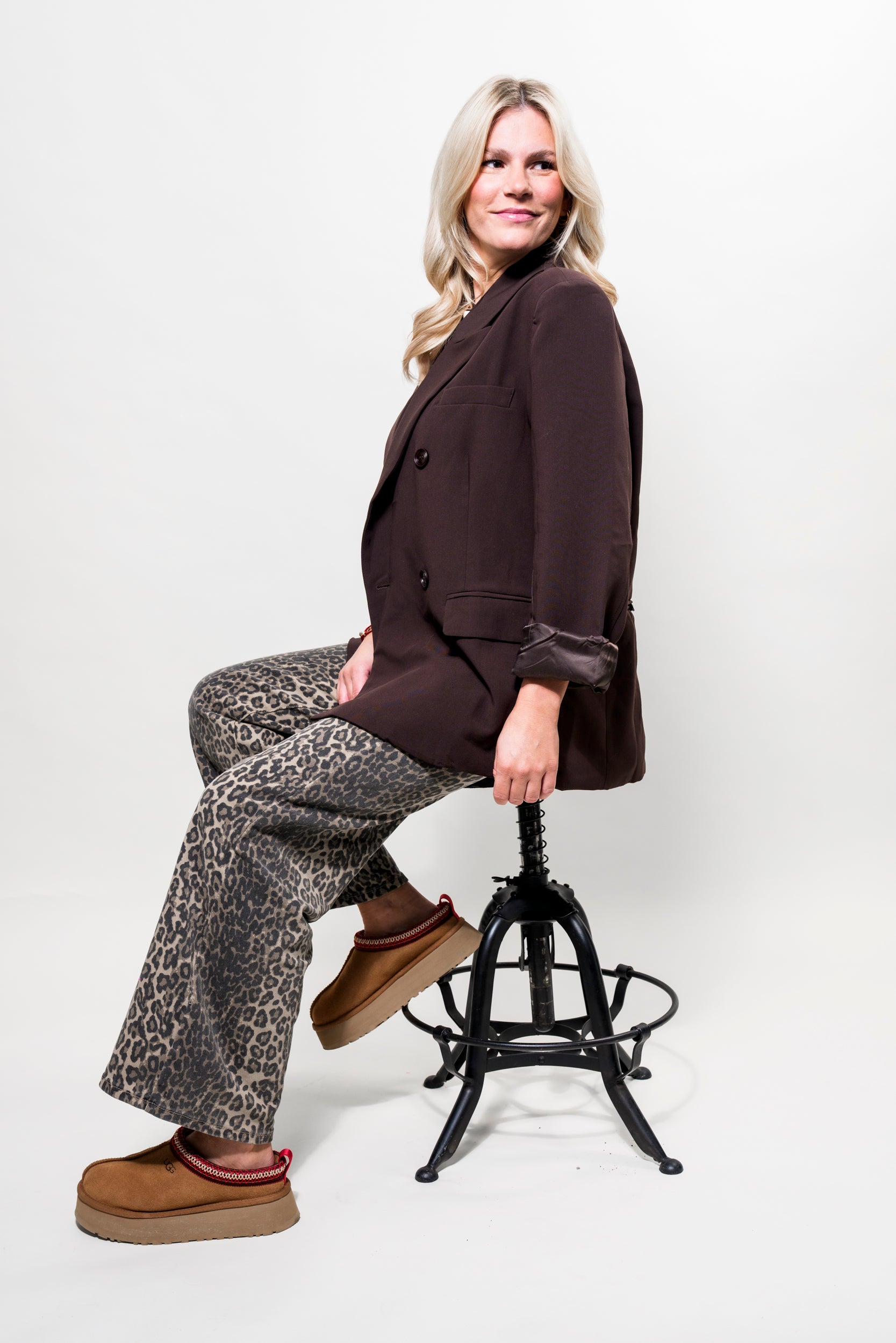 Oversize Blazer braun