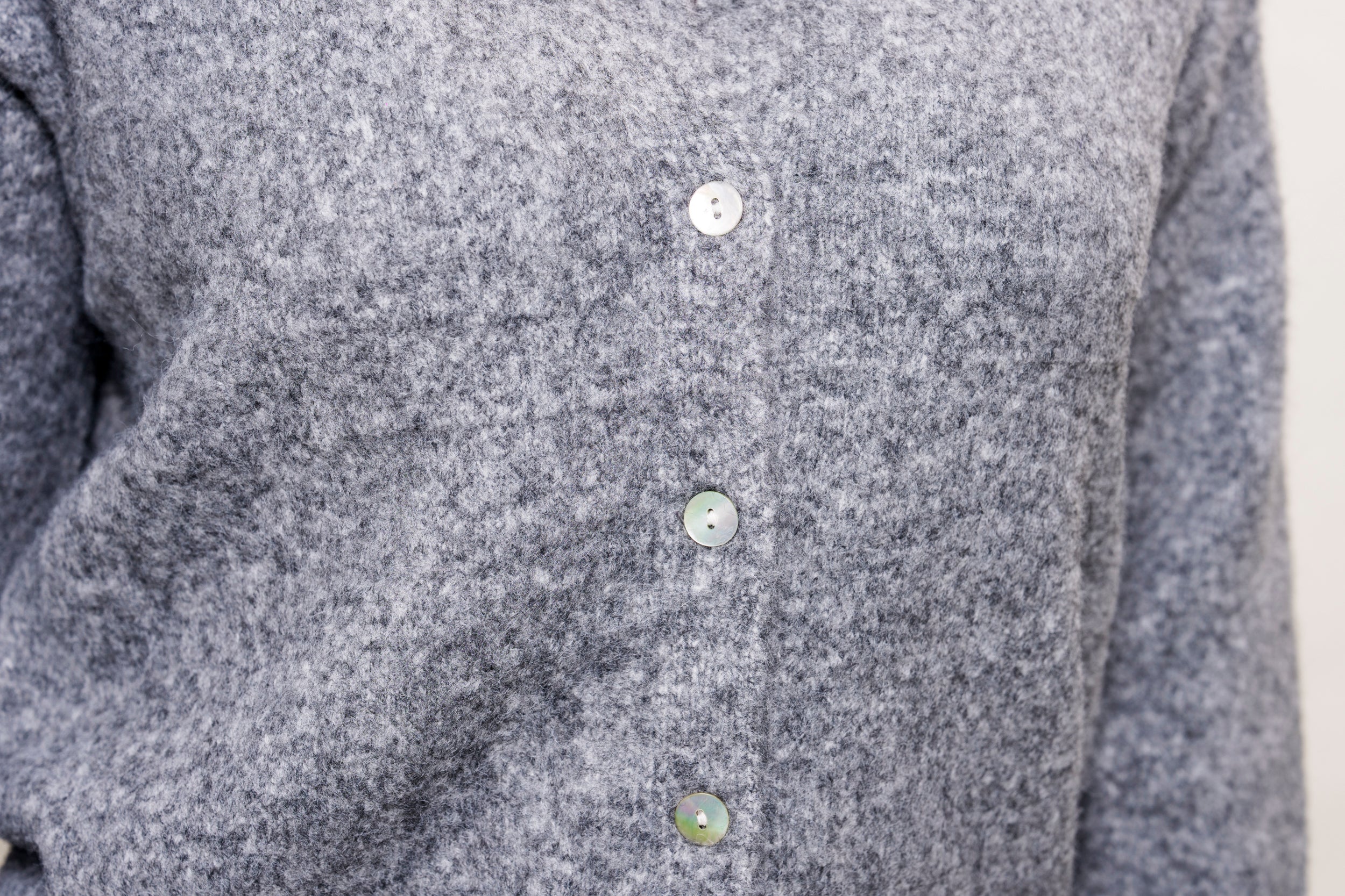 Onesize Strickjacke grau meliert