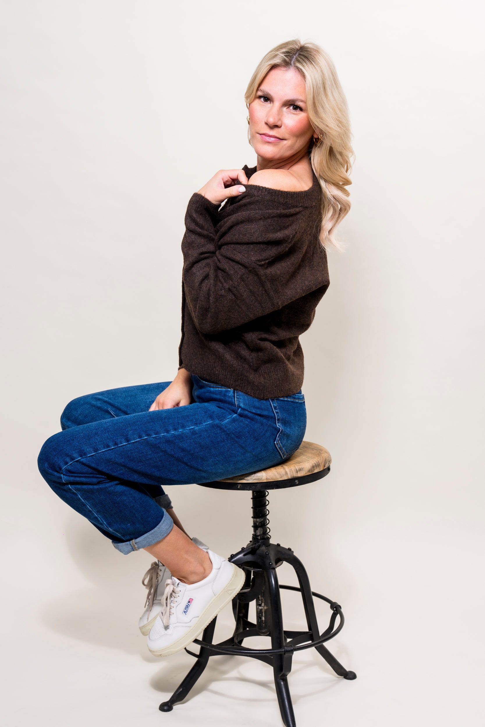 Onesize Strickjacke braun