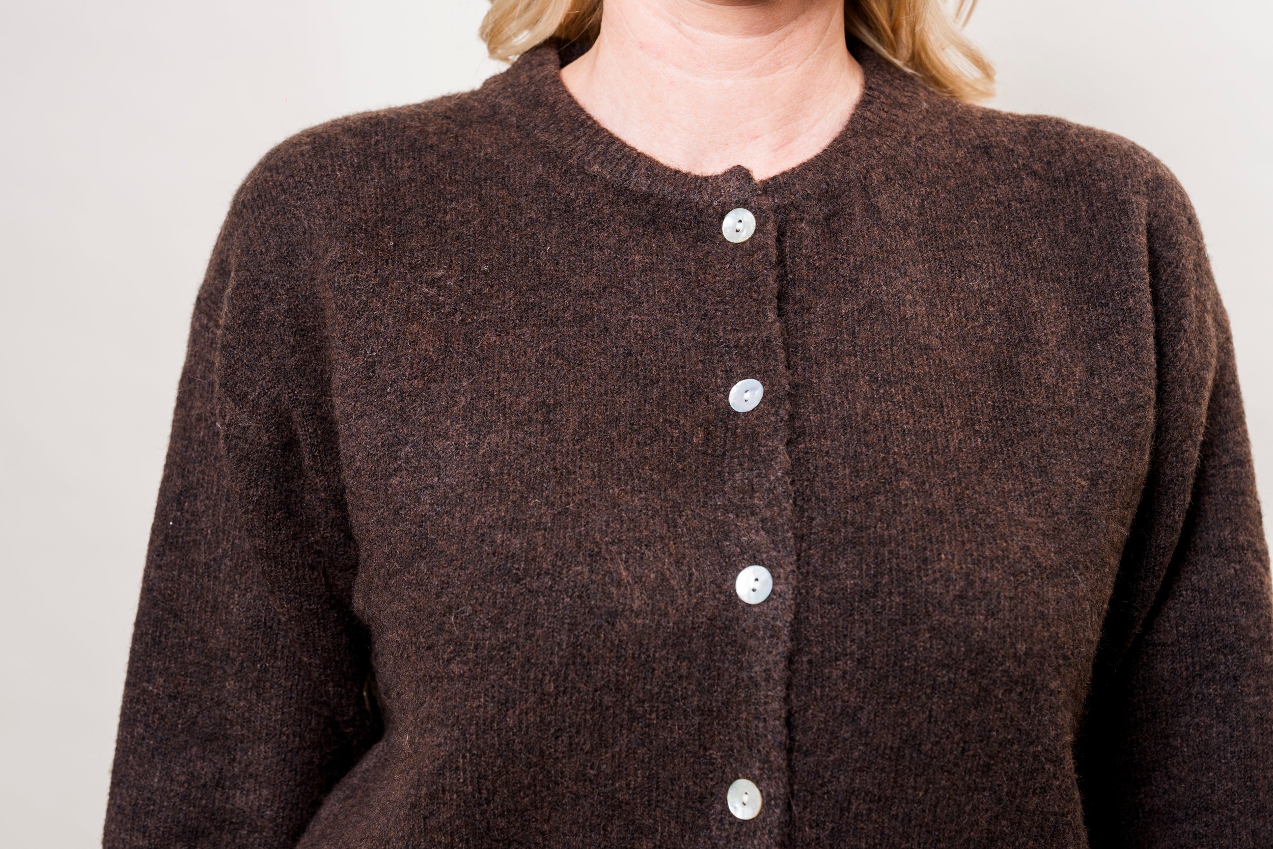 Onesize Strickjacke braun