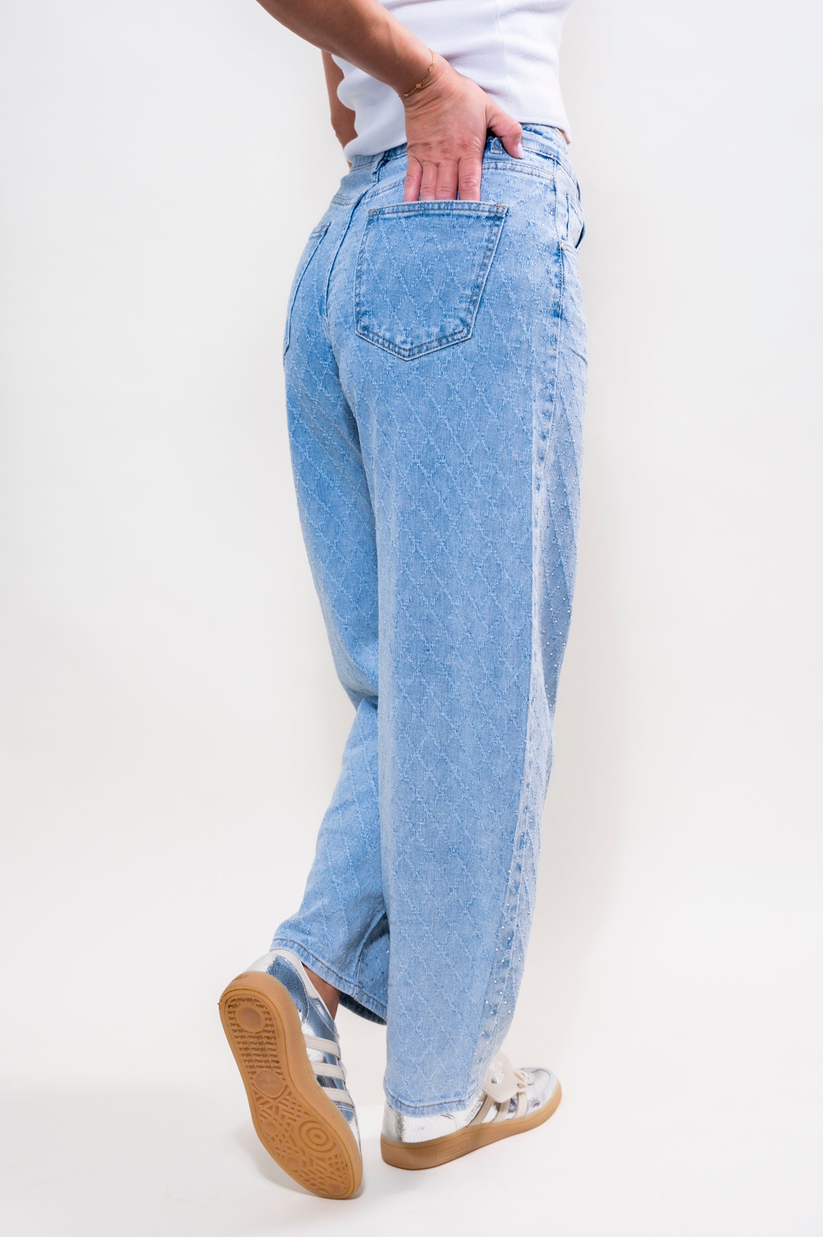 Glitzer Ballon Jeans